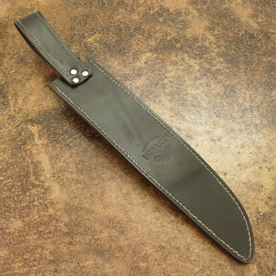 IMPACT CUTLERY RARE CUSTOM 1 OF A KIND BOWIE KNIFE STAG ANTLER DAMASCUS GUARD