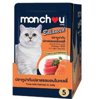 ปลาทูน่ากับปลาแซลมอนในเจลลี่ 80X12g
