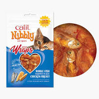 Catit Nibby treat ไก่พันปลาชิ้น 30gX6