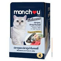 ปลาทูและปลาทูน่าในเจลลี่ 80X12g