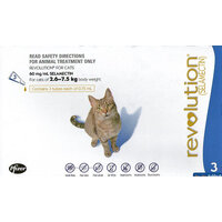 Revolution Cat (แมวโต) นน. 2.6-7.5 กก. (6% 0.75 ML)แพ็ค 3 หลอด Exp03/26