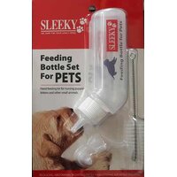 ชุดขวดนมสุนัข ยี่ห้อsleeky แบบปากขวดงอ