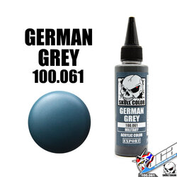 SKULL COLOR 100.061 GERMAN GREY ACRYLIC COLOR 60ML (MILITARY COLOR) สีอะครีลิกสำหรับพลาสติก โมเดล