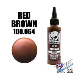 SKULL COLOR 100.064 RED BROWN ACRYLIC COLOR 60ML (MILITARY COLOR) สีอะครีลิกสำหรับพลาสติก โมเดล