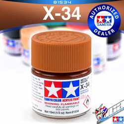 ACRYLIC X-34 METALLIC BROWN