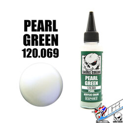SKULL COLOR 120.069 PEARL GREEN ACRYLIC COLOR 60ML (PEARL) สีอะครีลิกสำหรับพลาสติก โมเดล