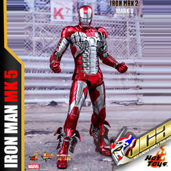 *DISPLAYED* HOT TOYS 1/6 IRON MAN MARK V (DIECAST) เหล็กหล่อ