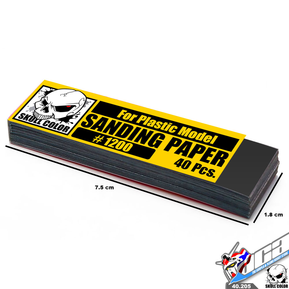 Skull Color™ Plastic Modelling Accessories SANDING PAPER #1200 For Plastic Model