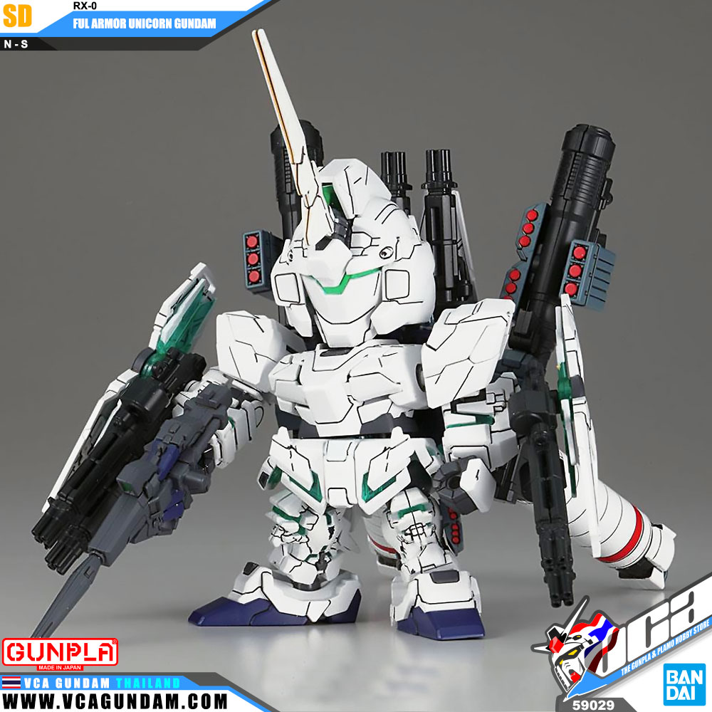 SD BB390 RX-0 FULL UNICORN GUNDAM ฟูล อาร์เมอร์ ยูนิคอร์น กันดั้ม
