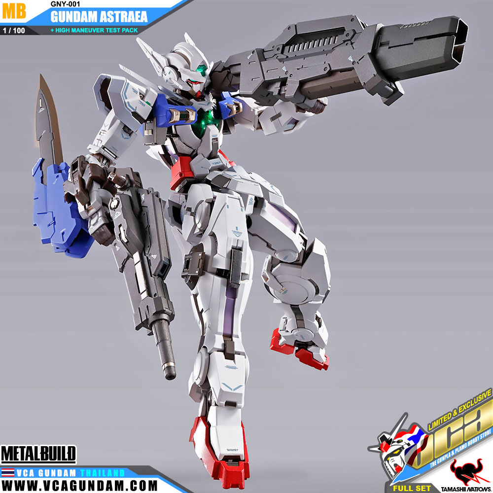 Metal Build GNY-001 GUNDAM ASTRAEA + HIGH MANEUVER TEST PACK FULL SET