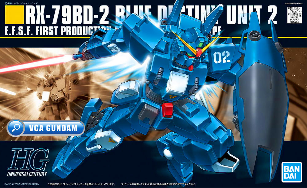 Bandai High Grade HG RX-79BD-2 BLUE DESTINY UNIT 2 บลู เดสตินี่ ยูนิต 2