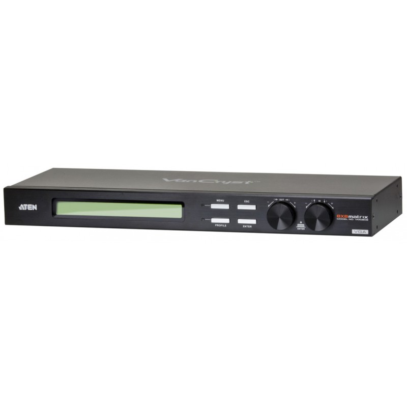 ATEN รุ่น VM0808 8X8 VIDEO MATRIX SWITCH + AUDIO