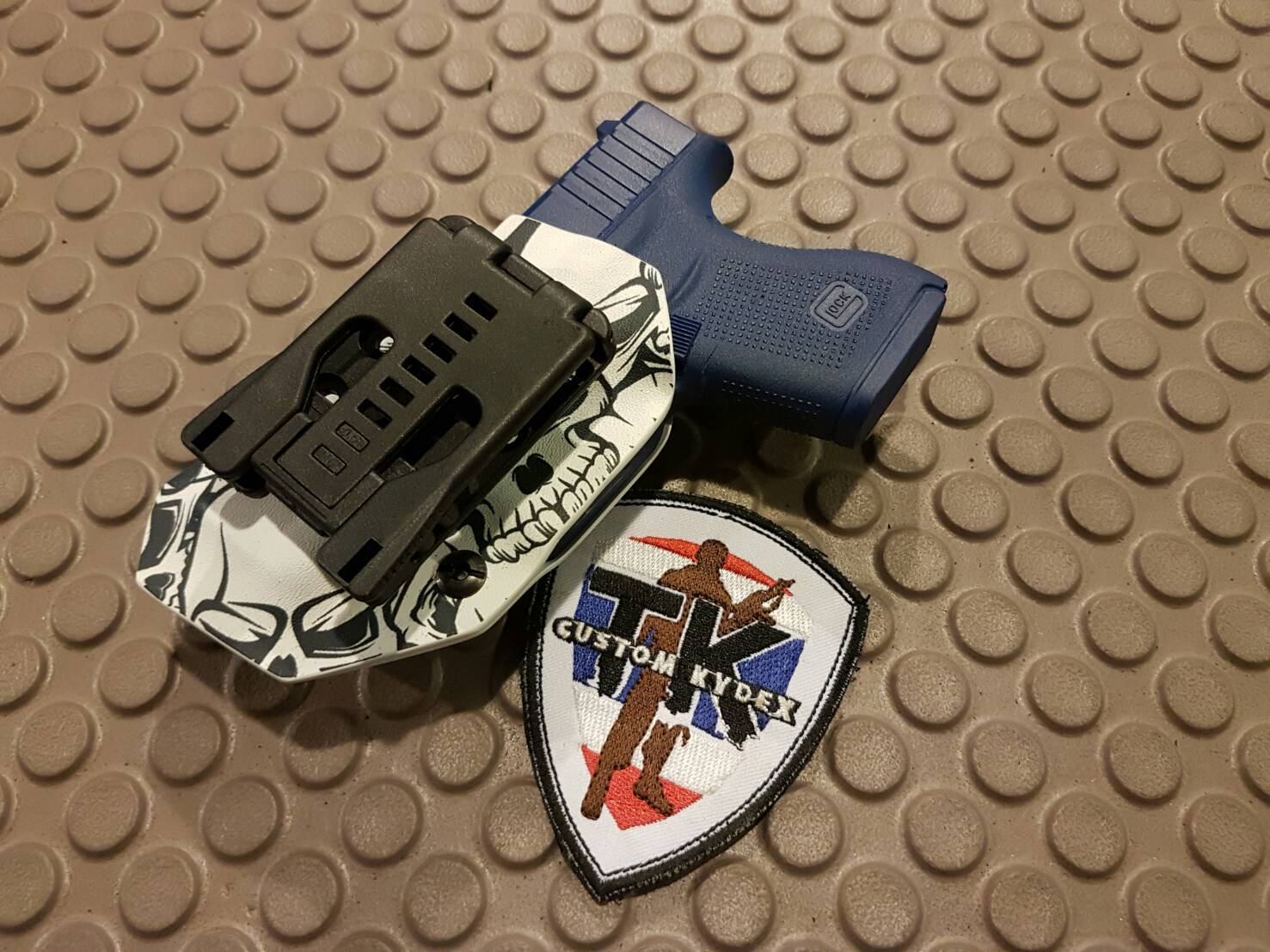 Kydex Infused Skull Print Approx 11 7/8" x 7 7/8 " 1 Sheet 0.080