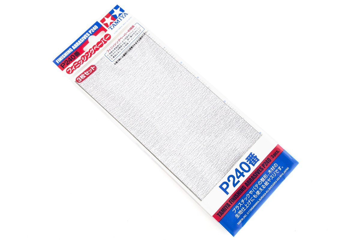 TAMIYA 87093 FINISHING ABRASIVES P240 (3 PCS)