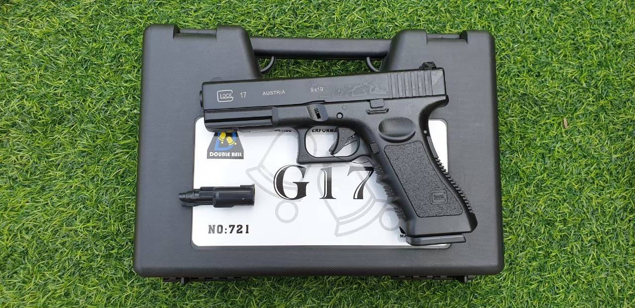 ปืนอัดแก๊ส Double Bell รุ่น 721 GLOCK 17 GEN 3 สีดำ (GAS System)