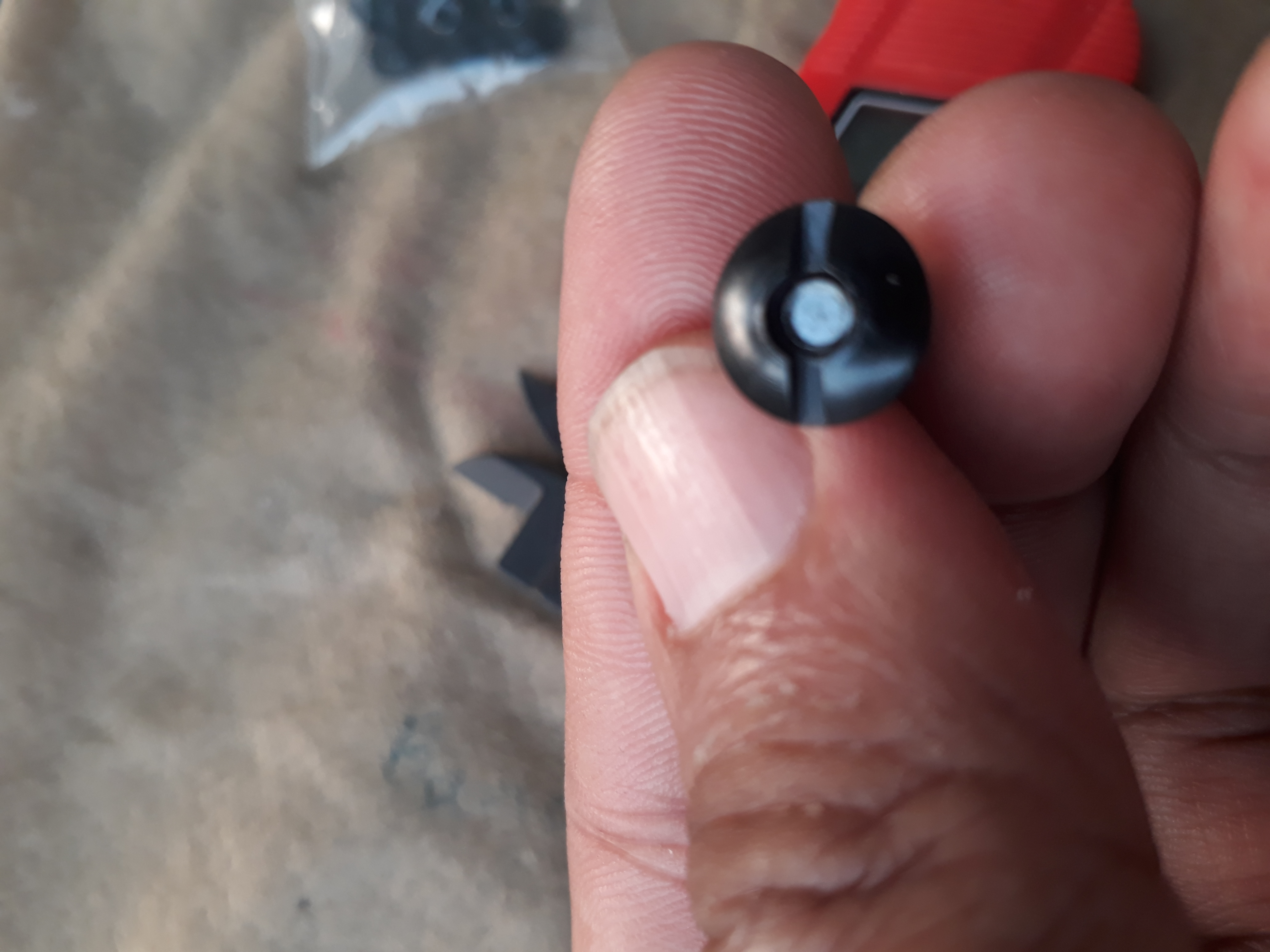 ชุดน็อต + สกรู หัวแบน (10 ตัว)