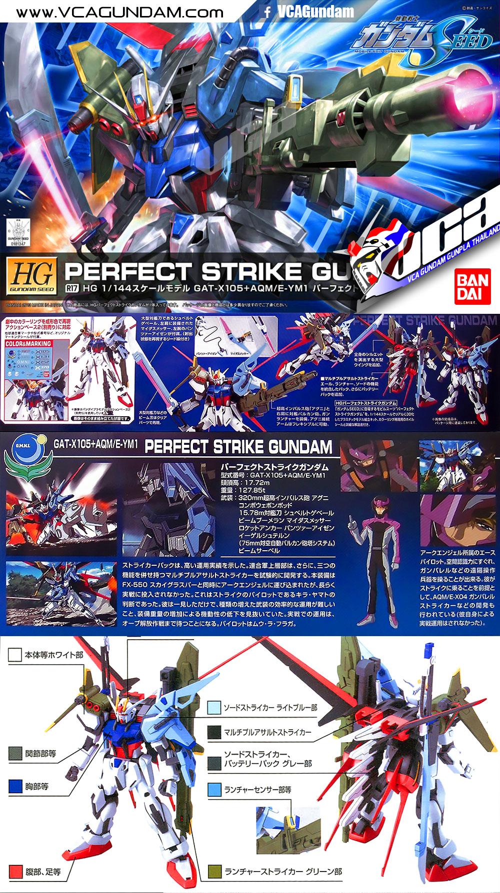 HG PERFECT STRIKE GUNDAM เพอร์เฟ็คท์ สไตรค์ กันดั้ม