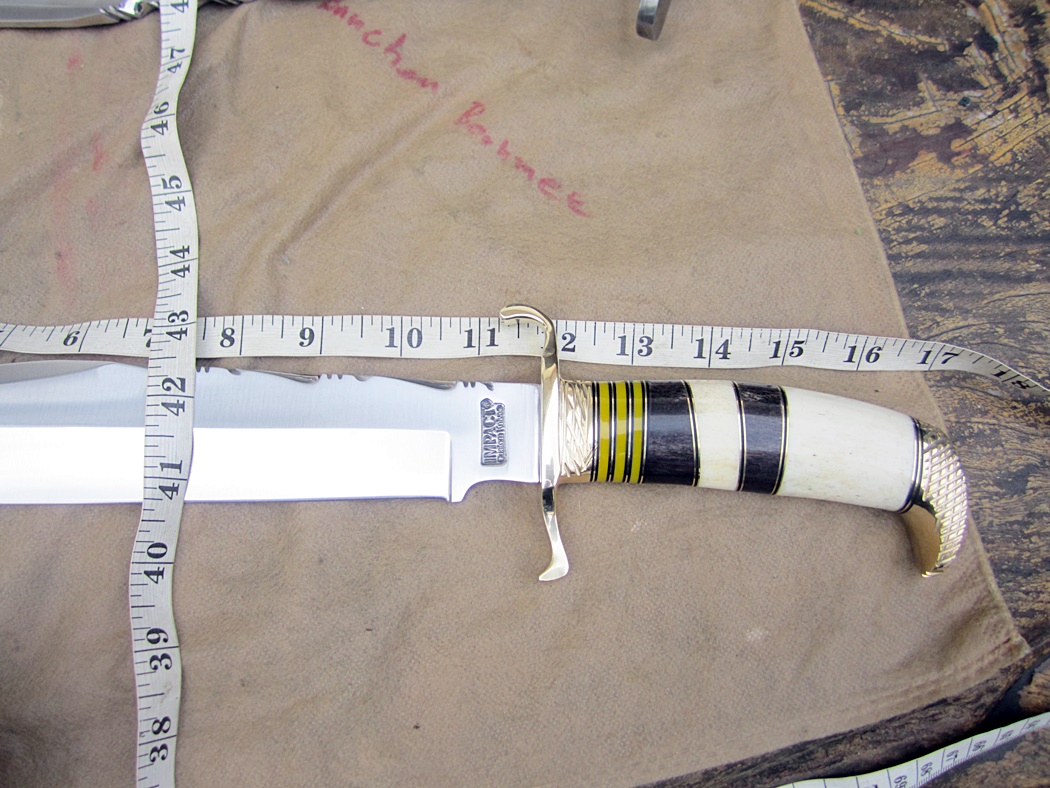 มีดเหล็กD2 UK HAND MADE BY IMPACT CUSTOM D2 BOWIE KNIFE