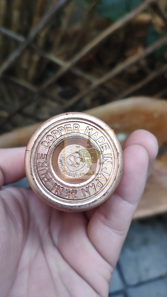 แจกันไม้ ใส้ในโลหะ