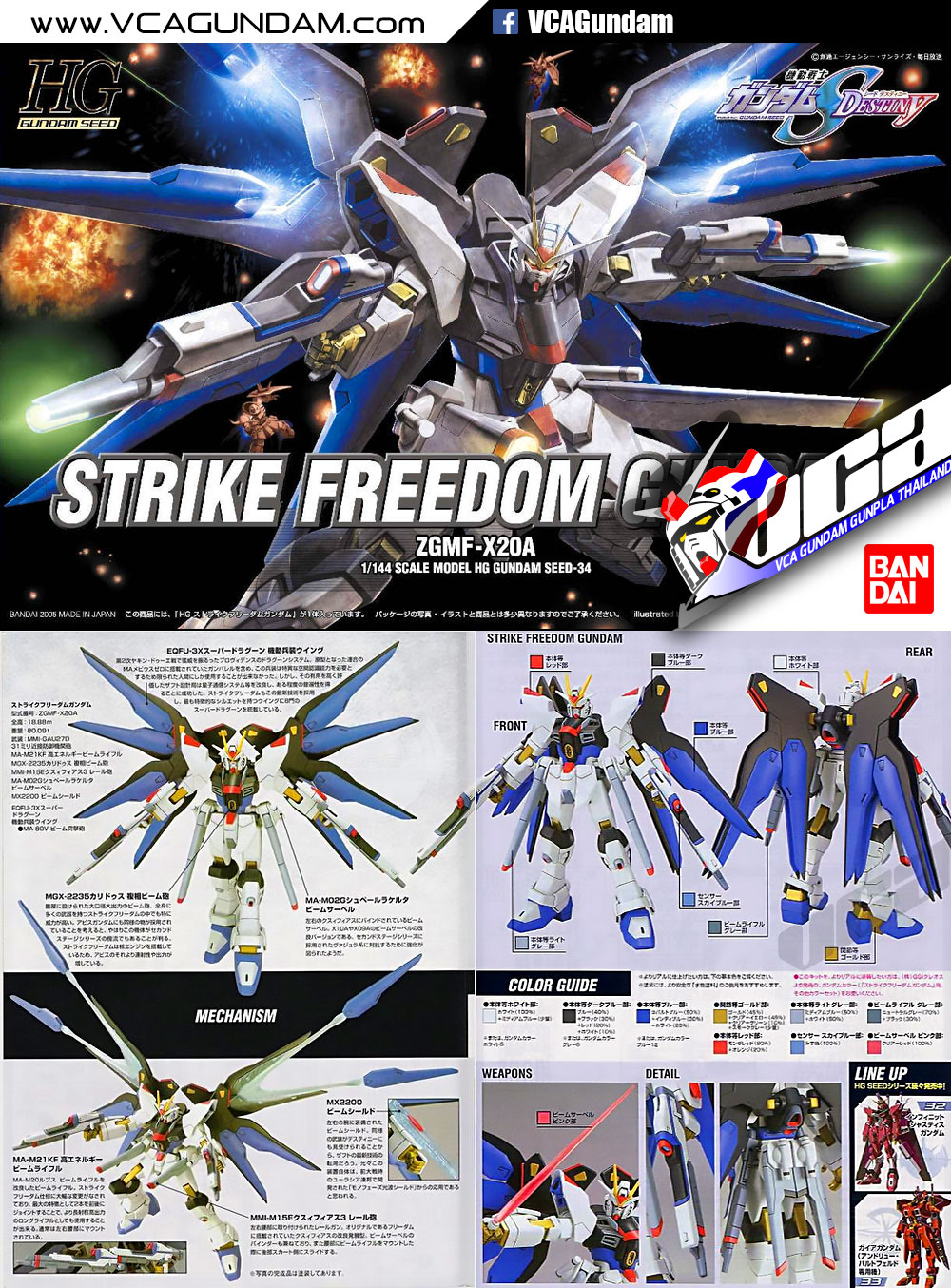 HG STRIKE FREEDOM GUNDAM สไตร์ค ฟรีดอม กันดั้ม