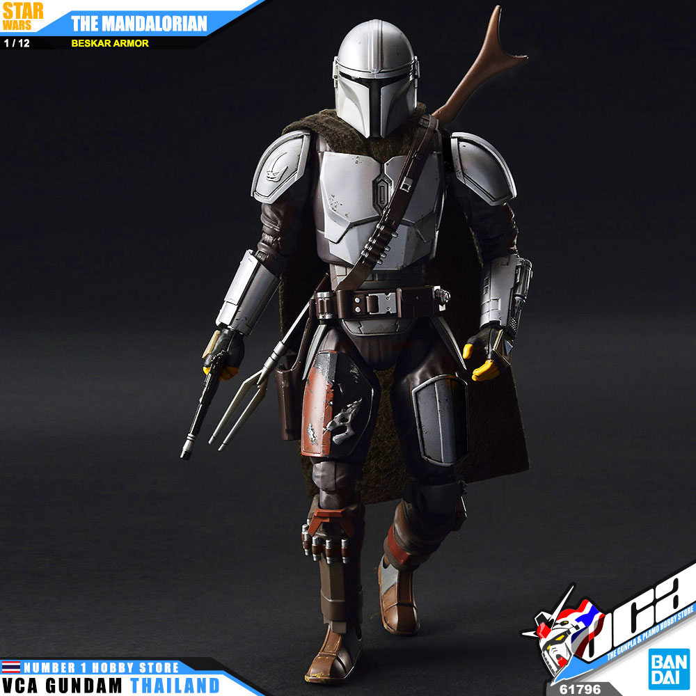BANDAI STAR WARS 1/12 THE MANDALORIAN BESKAR ARMOR สตาร์ วอร์ พลาสติก โมเดล VCA GUNDAM