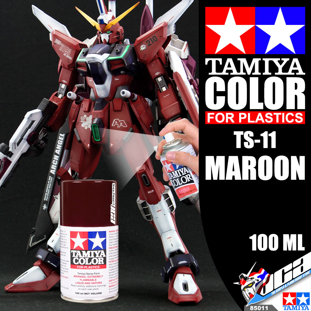 TAMIYA 85011 TS-11 MAROON COLOR SPRAY PAINT CAN 100ML