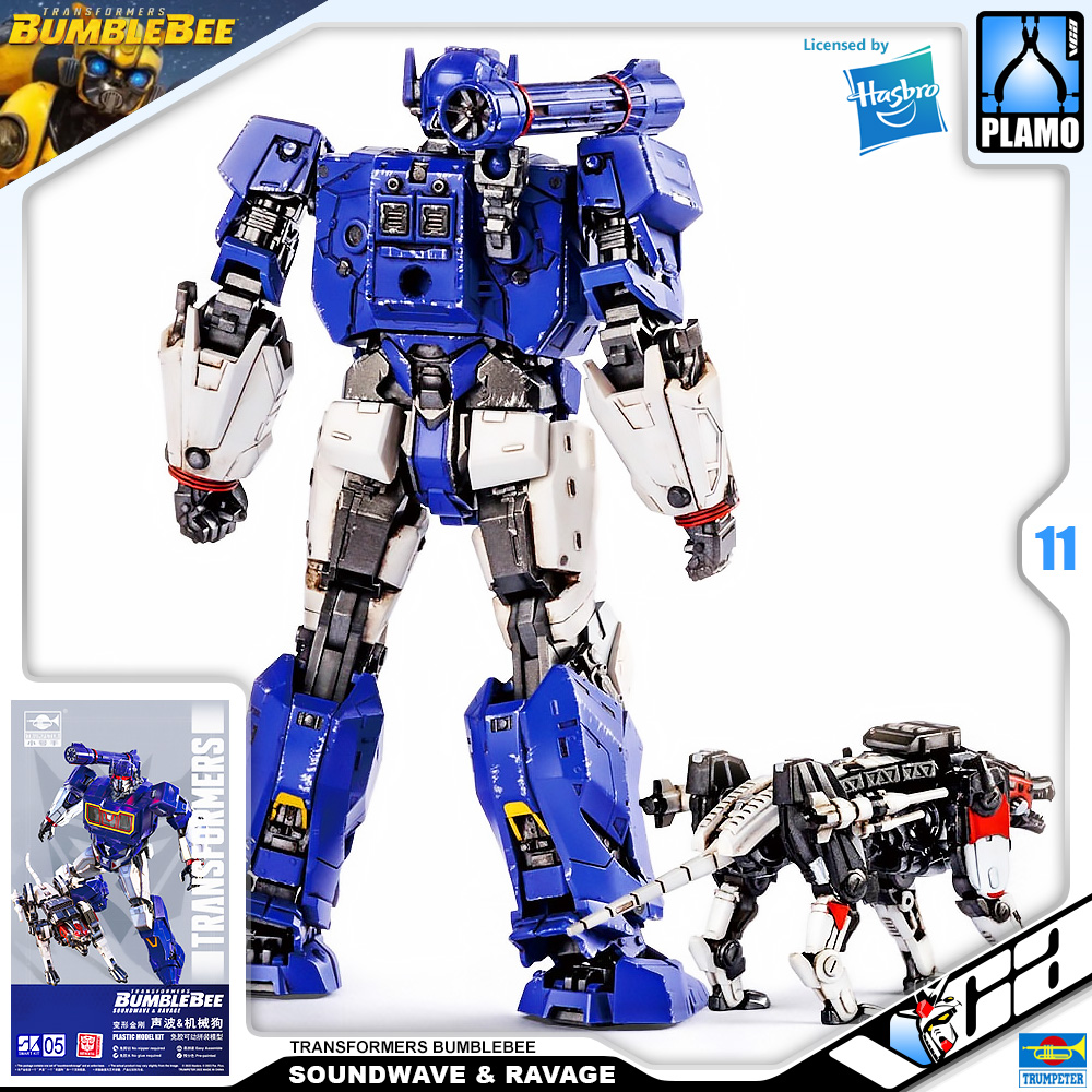 Trumpeter® Transformers Plastic Model Kits Series SOUNDWAVE & RAVAGE TRANSFORMERS BUMBLEBEE