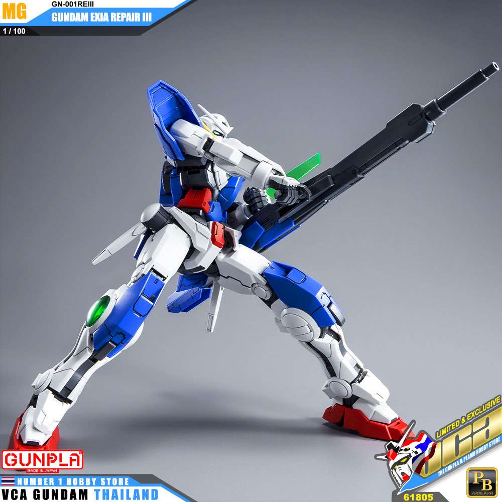 PREMIUM BANDAI GUNPLA MASTER GRADE MG 1/100 GN-001REIII GUNDAM EXIA REPAIR III 3 โมเดล กันดั้ม กันพลา VCA GUNDAM