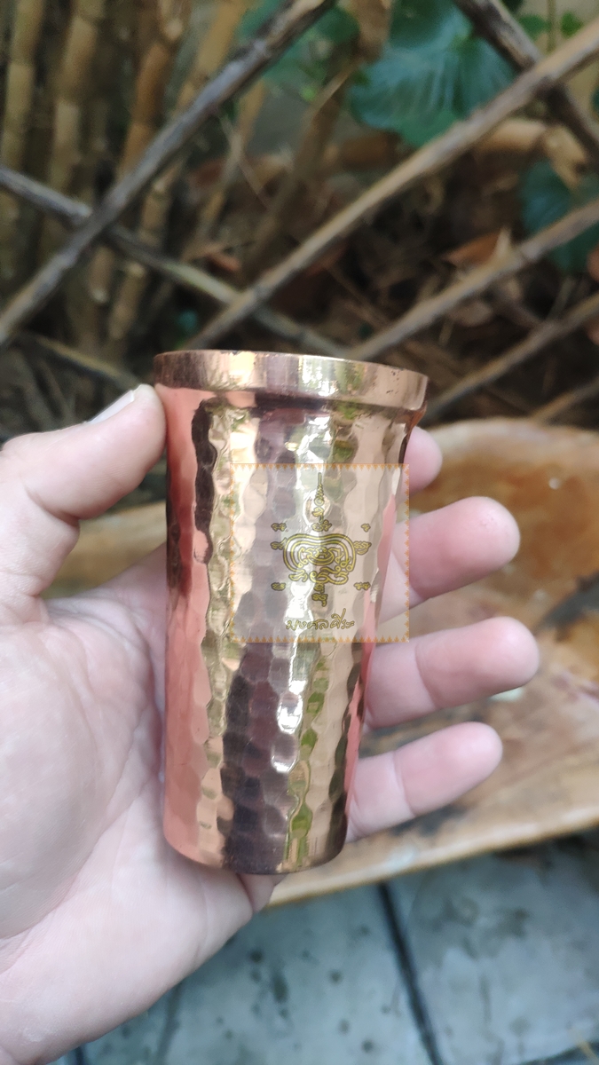 แจกันไม้ ใส้ในโลหะ