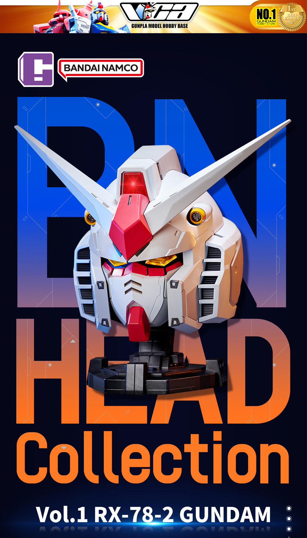 Bandai Namco x BN Head Collection RX-78-2 GUNDAM