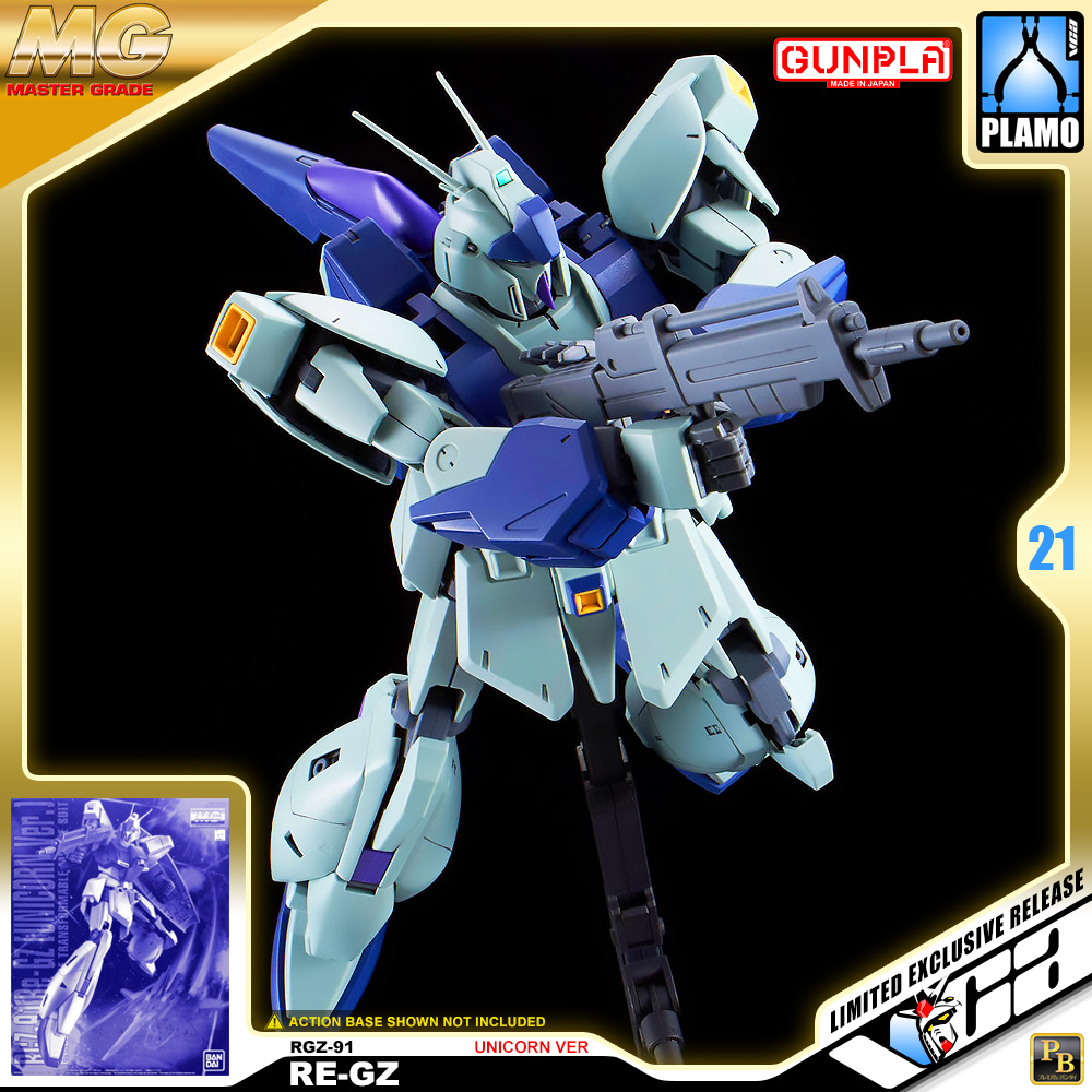 PREMIUM PB BANDAI GUNPLA MASTER GRADE MG 1/100 RGZ-91 RE-GZ UNICORN VER ประกอบ หุ่นยนต์ โมเดล กันดั้ม กันพลา ของเล่น VCA GUNDAM