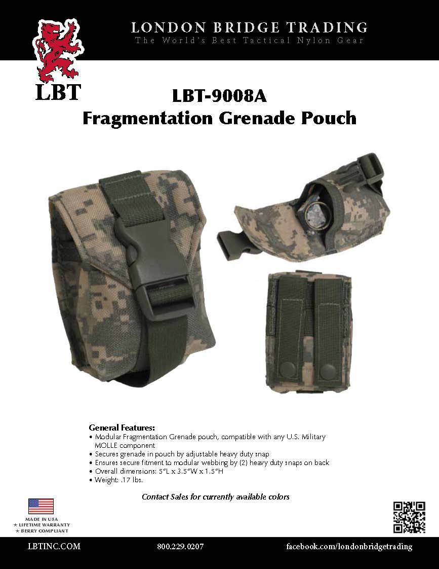 ซอง London Bridge LBT-9008A Modular Single Frag Grenade Pouch Coyote Brown