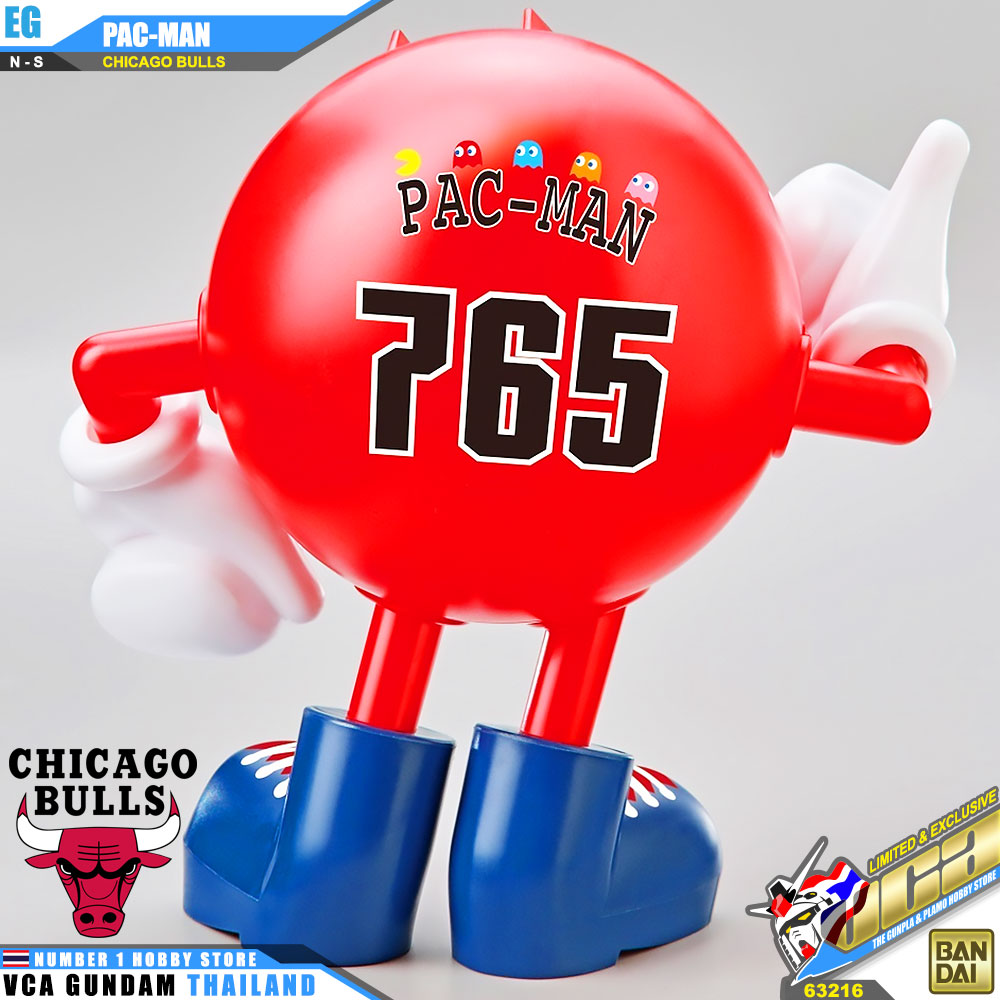 BANDAI ENTRY GRADE EG PAC-MAN PAC MAN CHICAGO BULLS NBA BASKETBALL TEAM โมเดล แพ็คแมน VCA GUNDAM