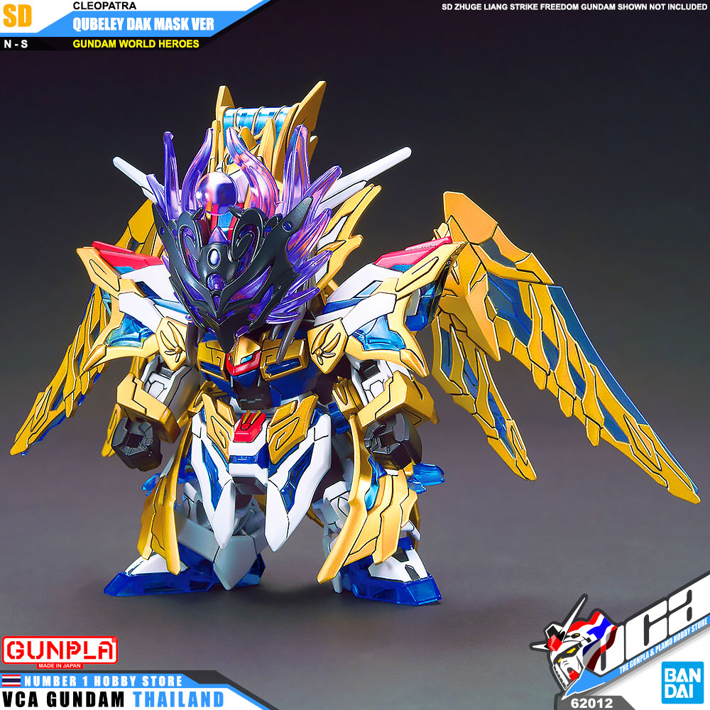 BANDAI GUNPLA SD GUNDAM WORLD HEROES SDW CLEOPATRA QUBELEY DARK MASK VER โมเดล กันดั้ม กันพลา VCA GUNDAM