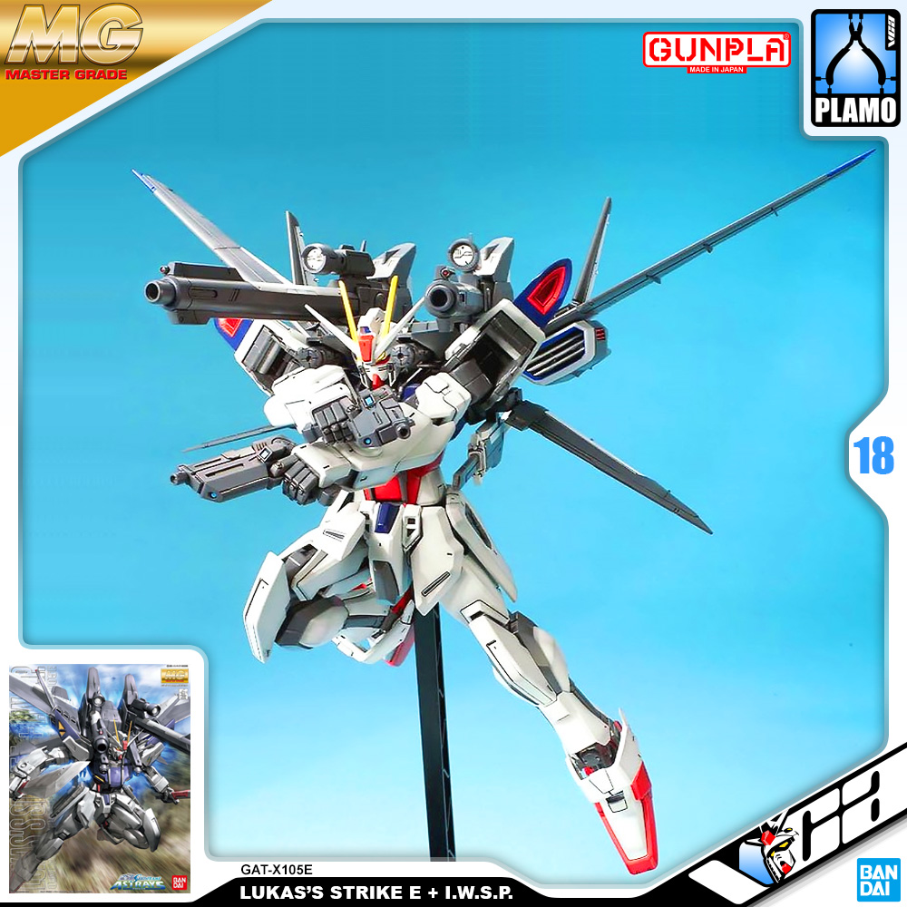 Master Grade Plastic Model Kits Series MG GAT-X105E+AQM/E-M1 Strike E + I.W.S.P.