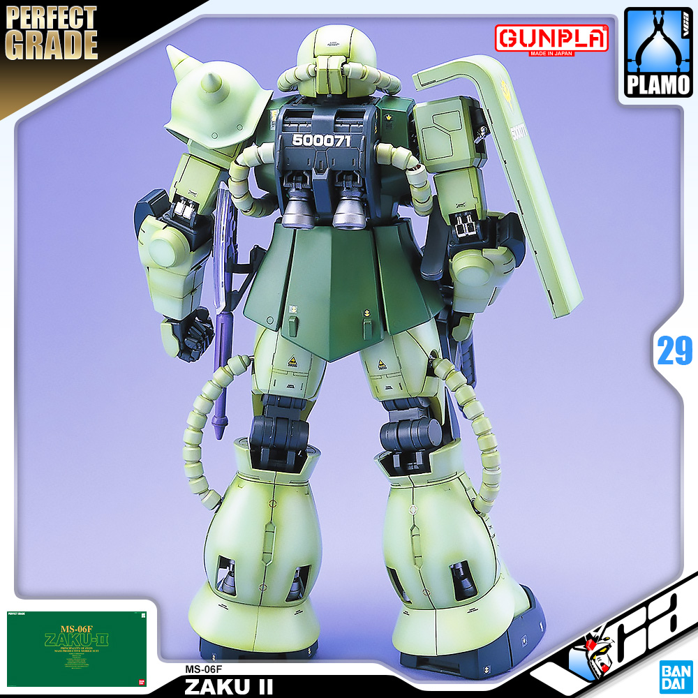 ⭐️ BANDAI GUNPLA PERFECT GRADE PG 1/60 MS-06F ZAKU II ประกอบ หุ่นยนต์ โมเดล กันดั้ม กันพลา ของเล่น VCA GUNDAM