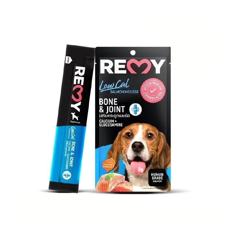 Remy เรมี่ แซลมอนมูส สุนัขเลีย 15g x 4 ซอง