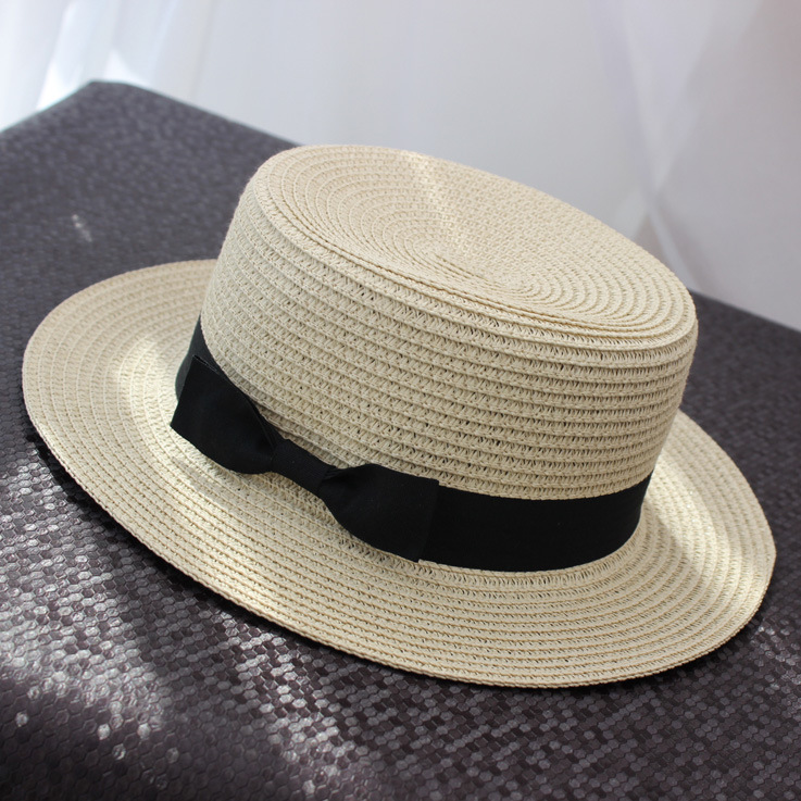 หมวกปีกทรงเค้กสีครีมเบจ หมวกสาน ใส่ชิค ๆ รับหน้าร้อน ใส่เที่ยวทะเลสวยๆ