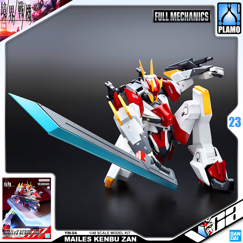 ⭐️ BANDAI KYOUKAI SENKI FULL MECHANICS FM 1/48 MAILES KENBU ZAN ประกอบ โมเดล ของเล่น VCA GUNDAM