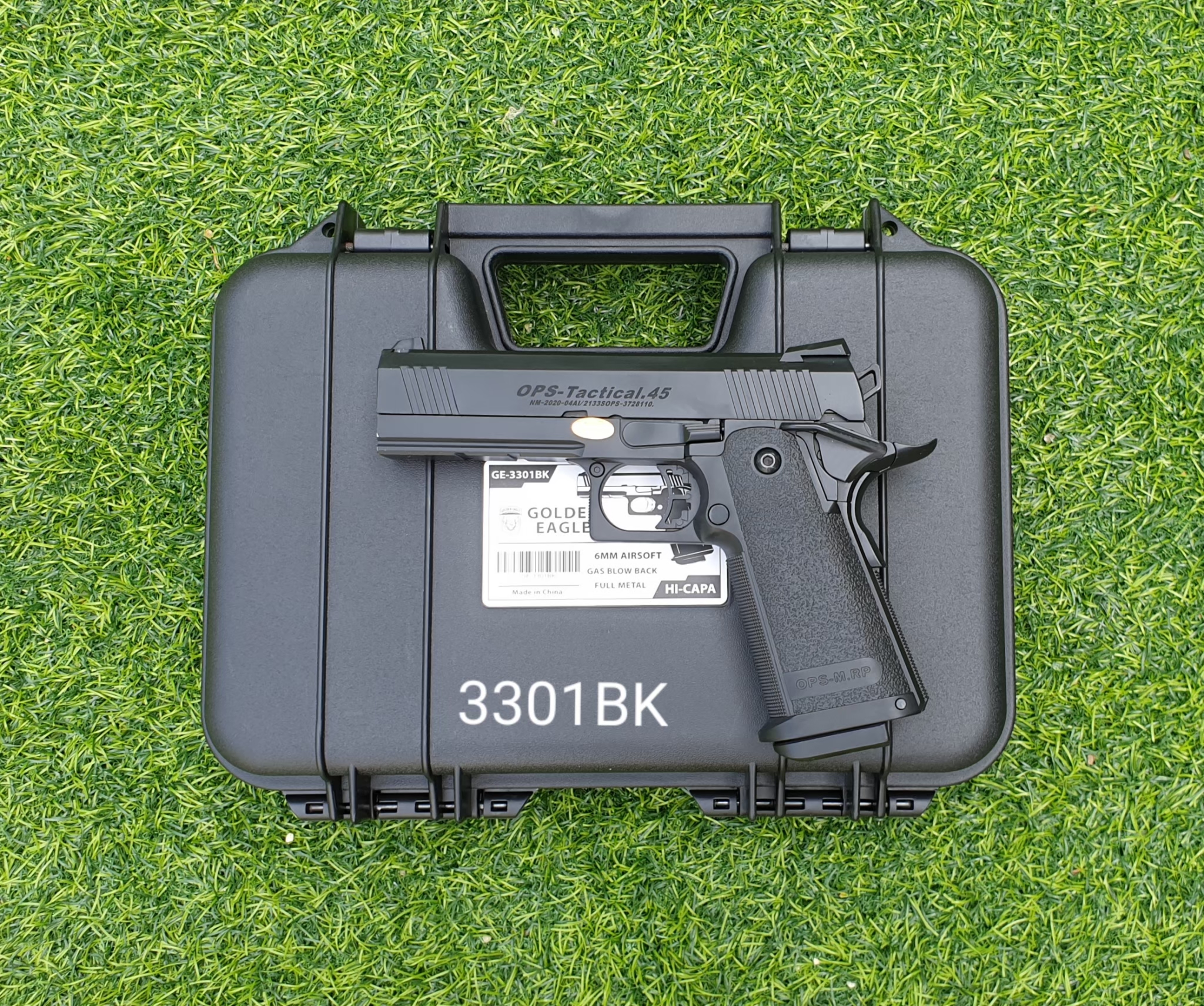 ปืนอัดแก๊ส Golden Eagle รุ่น 3301 Hi-Capa 4.3 สีดำล้วน (GAS System)