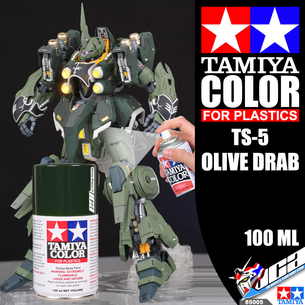 TAMIYA 85005 TS-5 OLIVE DRAB COLOR SPRAY PAINT CAN 100ML