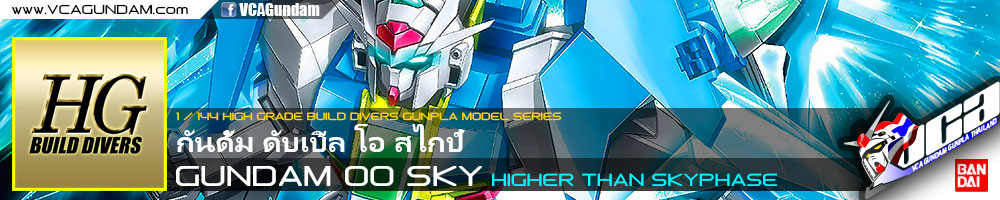 HG GUNDAM 00 SKY (HIGHER THAN SKYPHASE) กันดั้ม ดับเบิ้ล โอ สไกป์