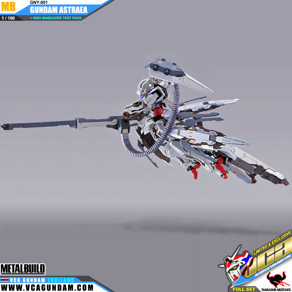 Metal Build GNY-001 GUNDAM ASTRAEA + HIGH MANEUVER TEST PACK FULL SET