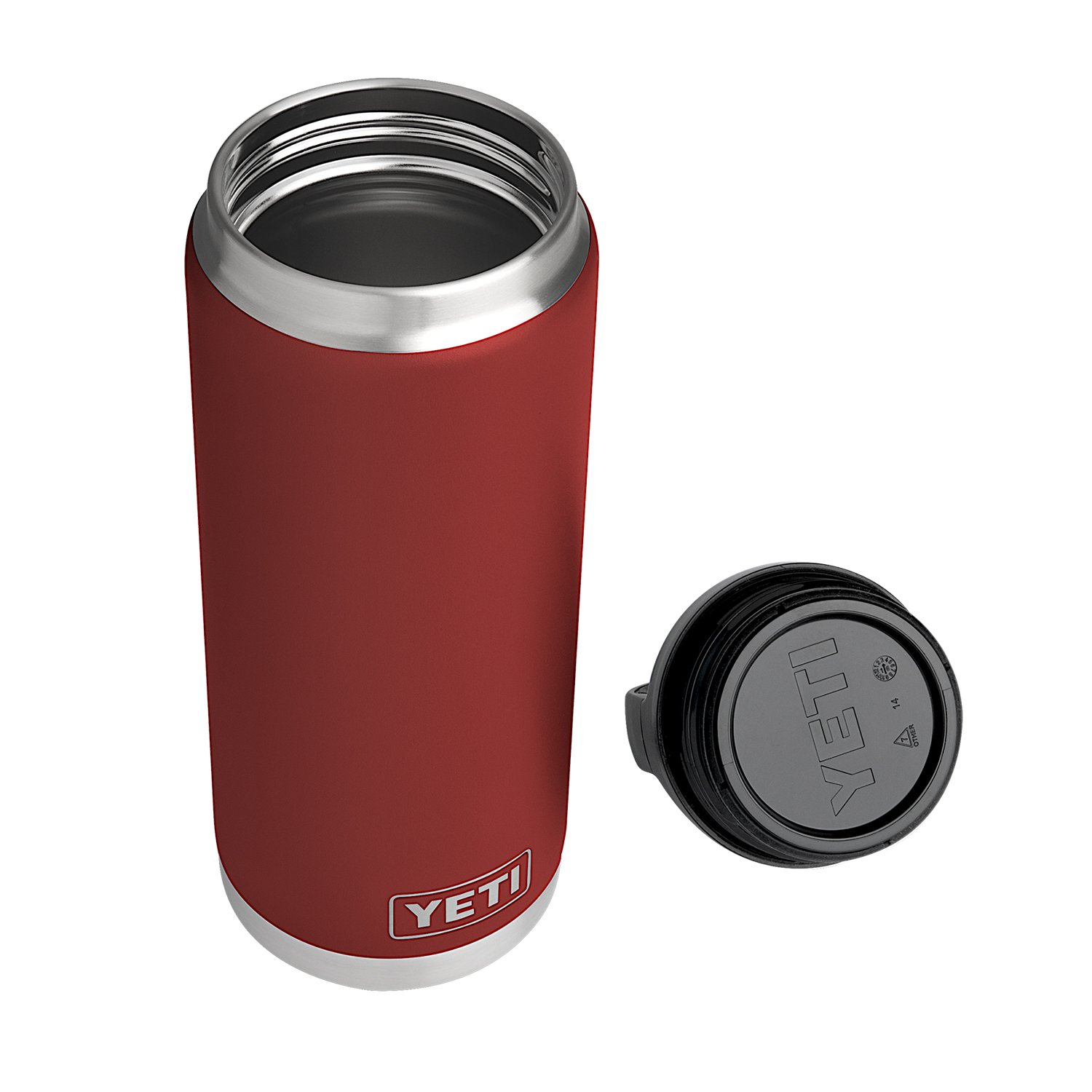 YETI Rambler 26 oz Stainless Steel Vacuum Insulated Bottle, Brick Red