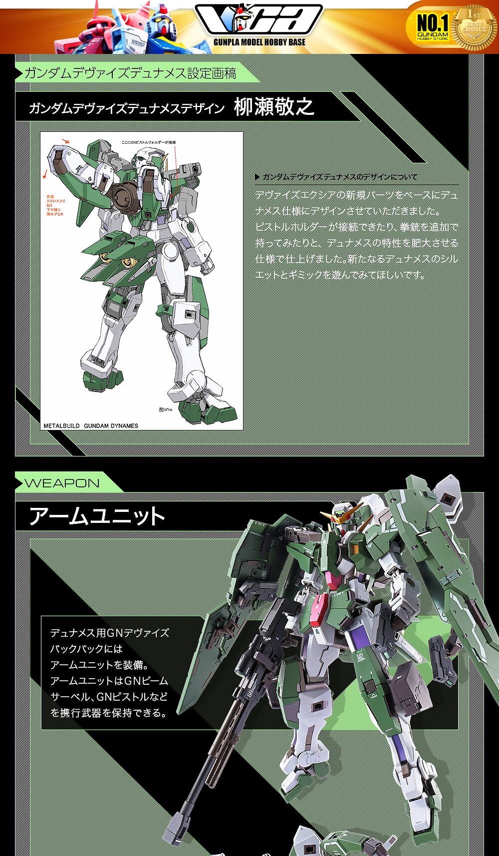Premium Bandai® Premium Diecast Action Collectibles METAL BUILD GUNDAM DYNAMES & DEVISE DYNAMES