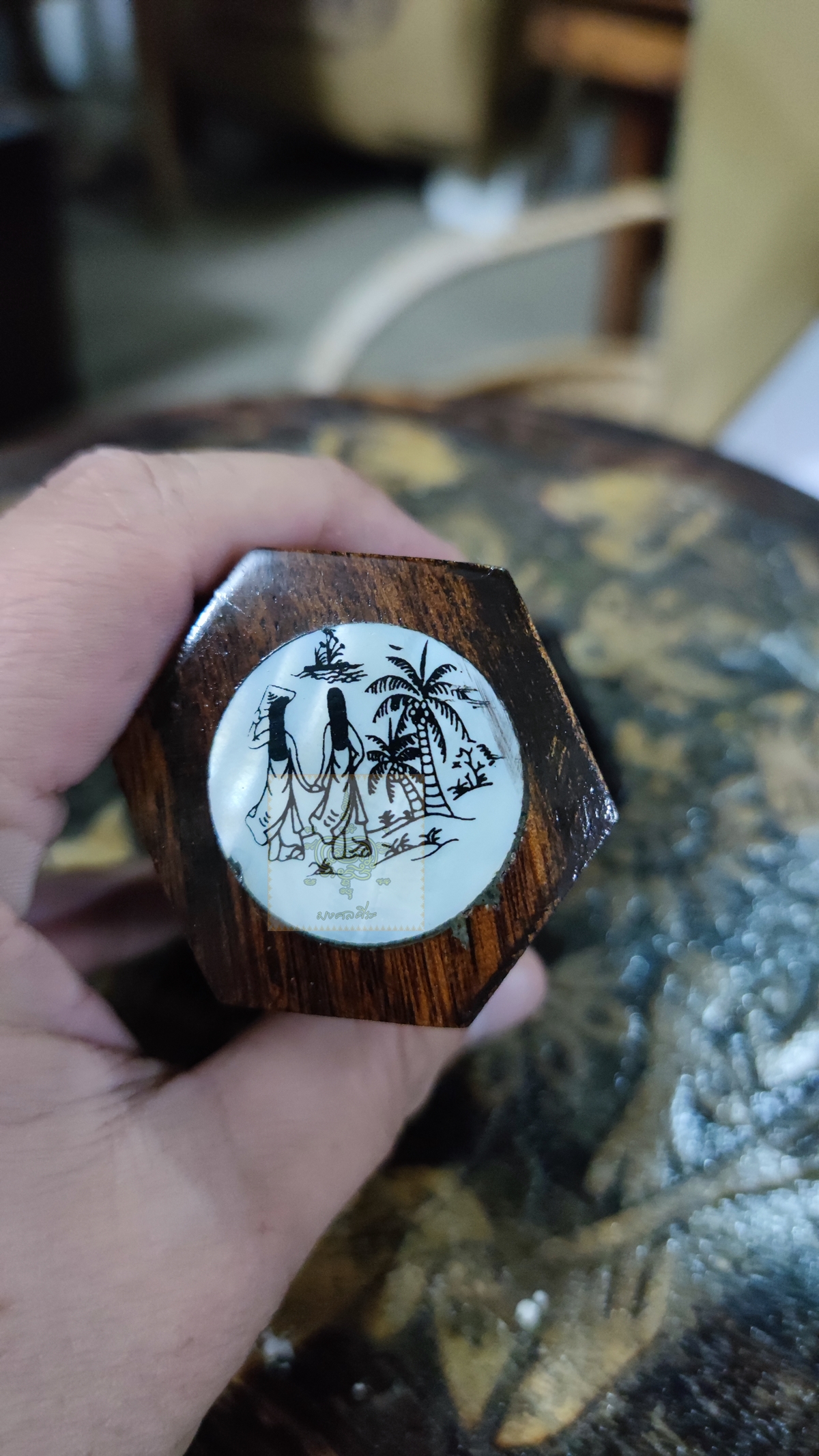 กล่องใส่ไม้จิ้มฟัน ฟังมุก