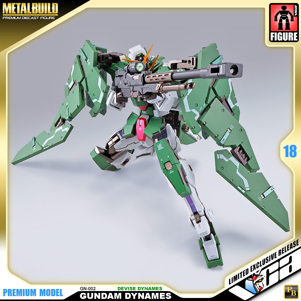 Premium Bandai® Premium Diecast Action Collectibles METAL BUILD GUNDAM DYNAMES & DEVISE DYNAMES