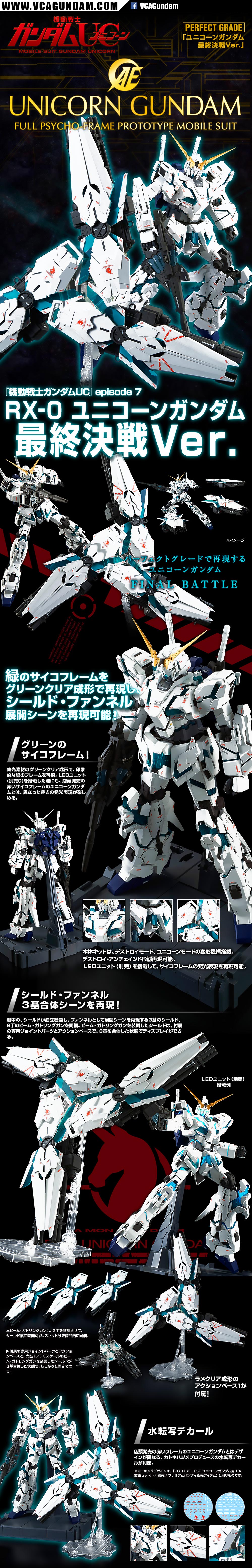 PG UNICORN GUNDAM (FINAL BATTLE VER) ยูนิคอร์น กันดั้ม