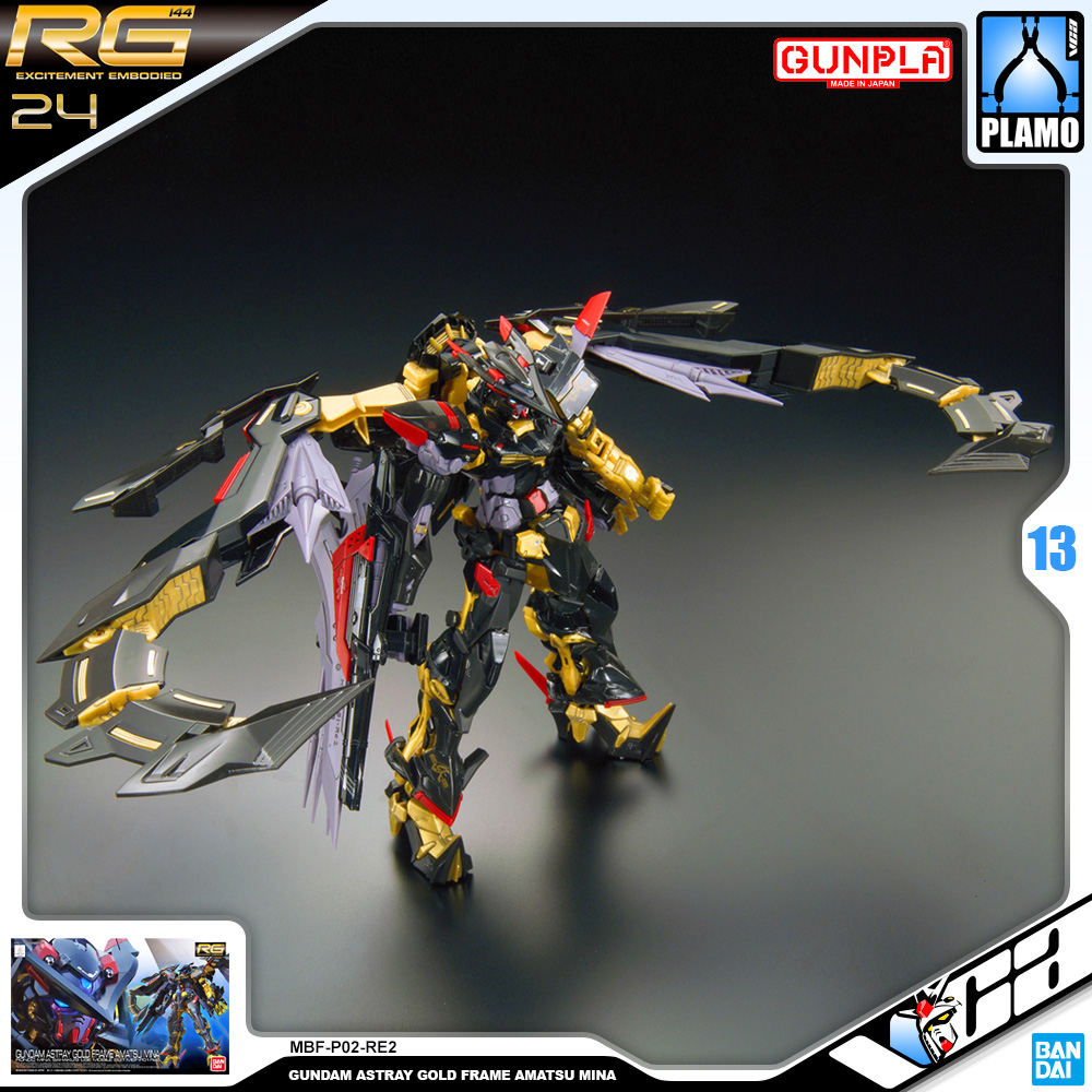 Bandai RG MBF-P02-RE2 GUNDAM ASTRAY GOLD FRAME AMATSU MINA