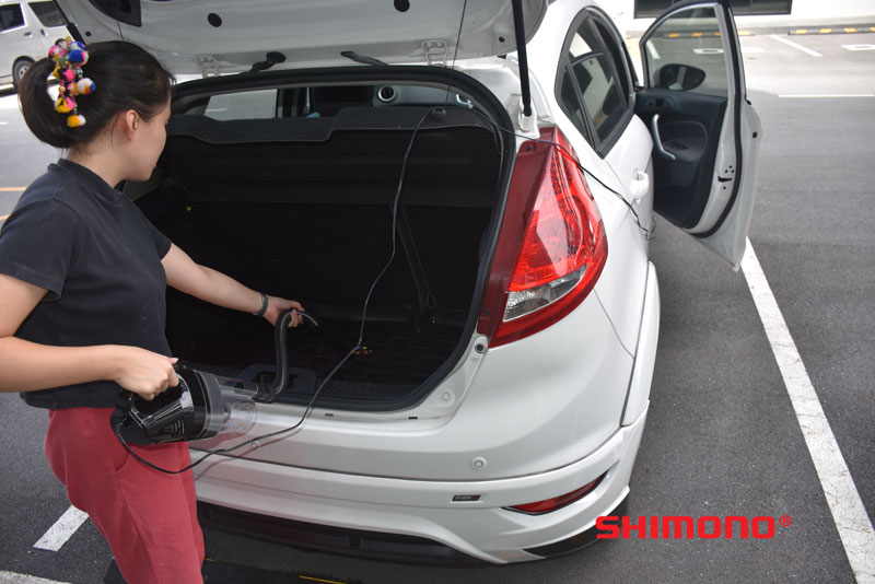 SHIMONO SVC1020C เครื่องดูดฝุ่นสำหรับใช้ในรถยนต์ รุ่นใหม่ไส้กรองสแตนเลส